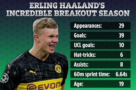 erling haaland stats all time